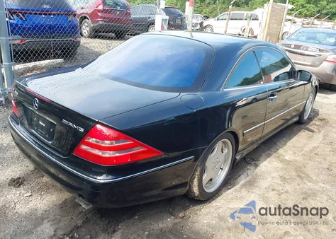 2002 Mercedes-Benz Cl 55 Amg из США, поврежденный, VIN WDBPJ73J12A029608